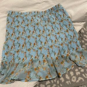 Blue flower skirt size large